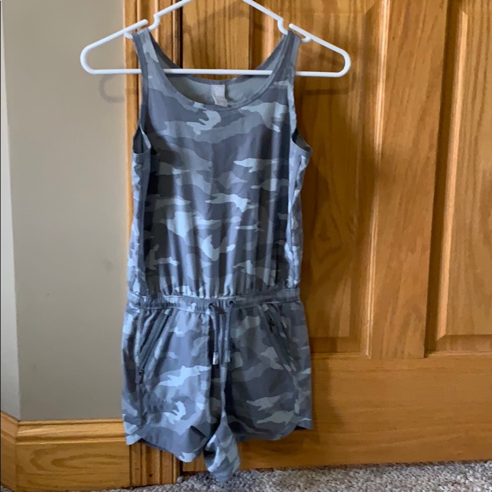 Athleta Girl camo romper